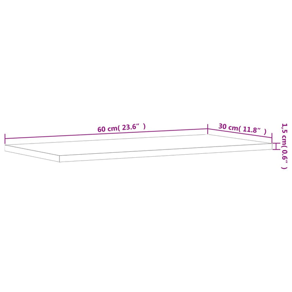 Wandregale 4er Set Räuchereiche 60cm