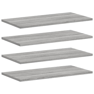 Wandregale Grau Sonoma 60x30 cm, 4er-Set