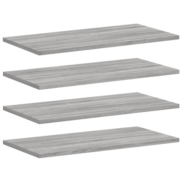 Wandregale Grau Sonoma 60x30 cm, 4er-Set