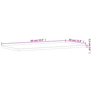 Wandregale Grau Sonoma 60x30 cm, 4er-Set