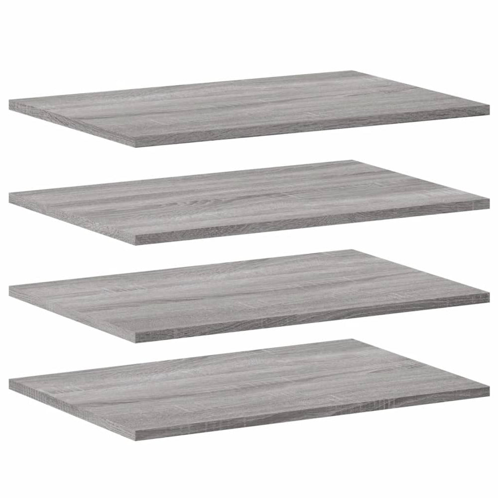 Wandregale Grau Sonoma 60x40 cm, 4er Set
