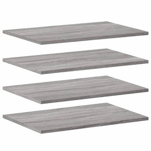 Wandregale Grau Sonoma 60x40 cm, 4er Set