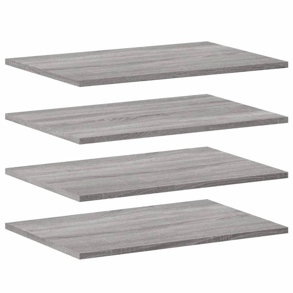 Wandregale Grau Sonoma 60x40 cm, 4er Set