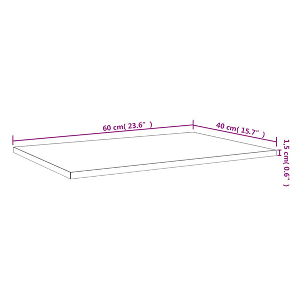 Wandregale Grau Sonoma 60x40 cm, 4er Set