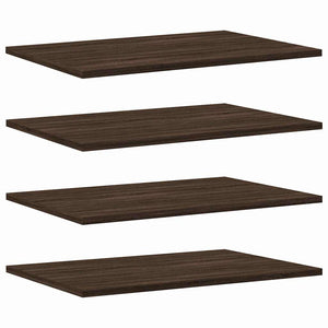 Wandregale 4er Set Braun Eiche 60x40 cm