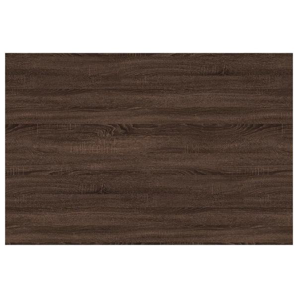 Wandregale 4er Set Braun Eiche 60x40 cm