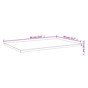 Wandregale 4er Set Braun Eiche 60x40 cm