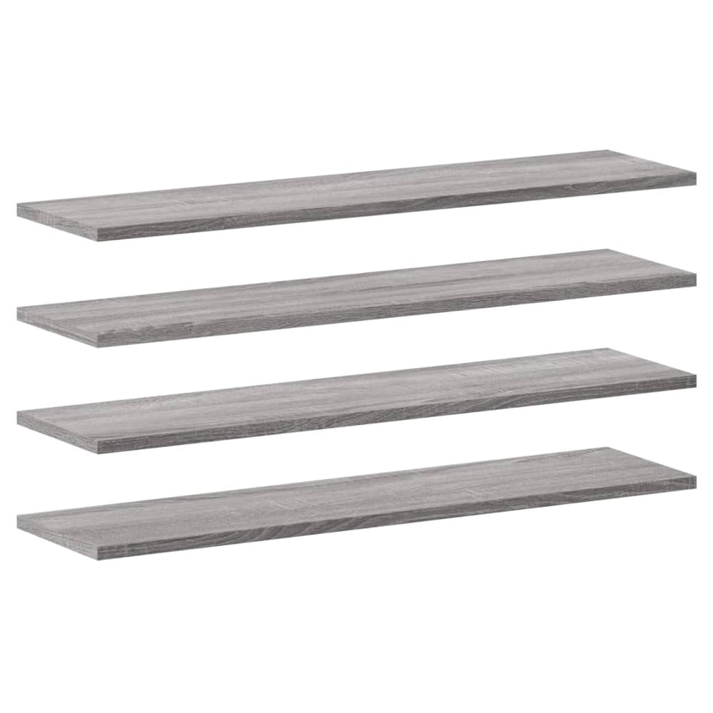 Wandregale Grau Sonoma 80cm, 4er Set