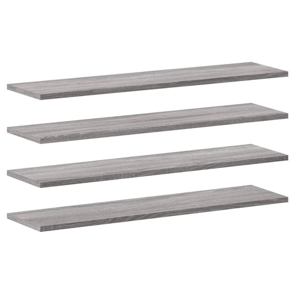 Wandregale Grau Sonoma 80cm, 4er Set