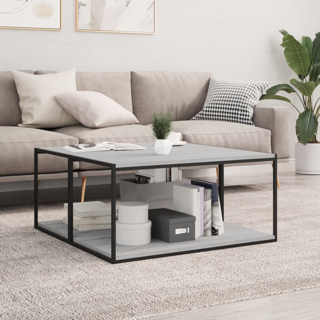 Wandregale Grau Sonoma 80x40 cm, 4er Set