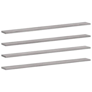 Wandregale Grau Sonoma 4er Set