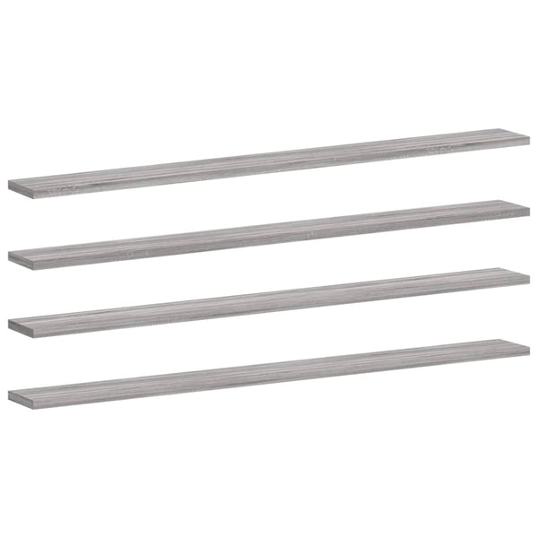Wandregale Grau Sonoma 4er Set