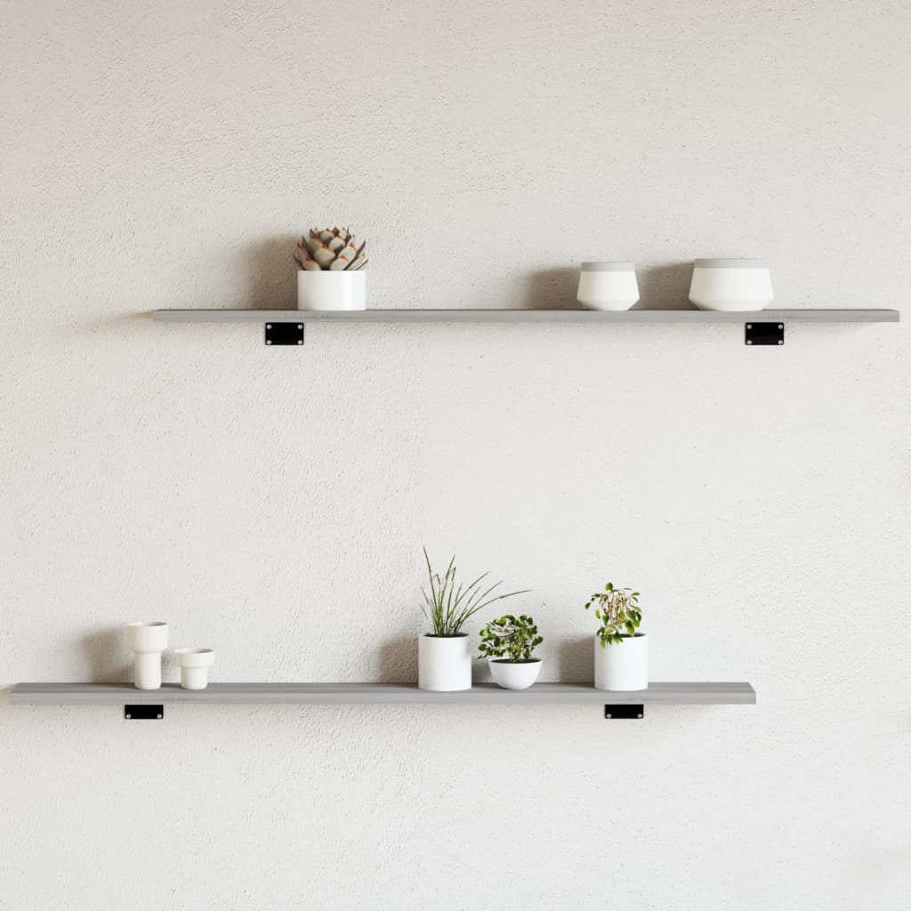Wandregale Grau Sonoma 4er Set