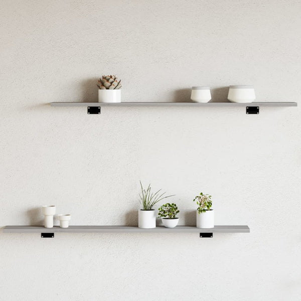 Wandregale Grau Sonoma 4er Set