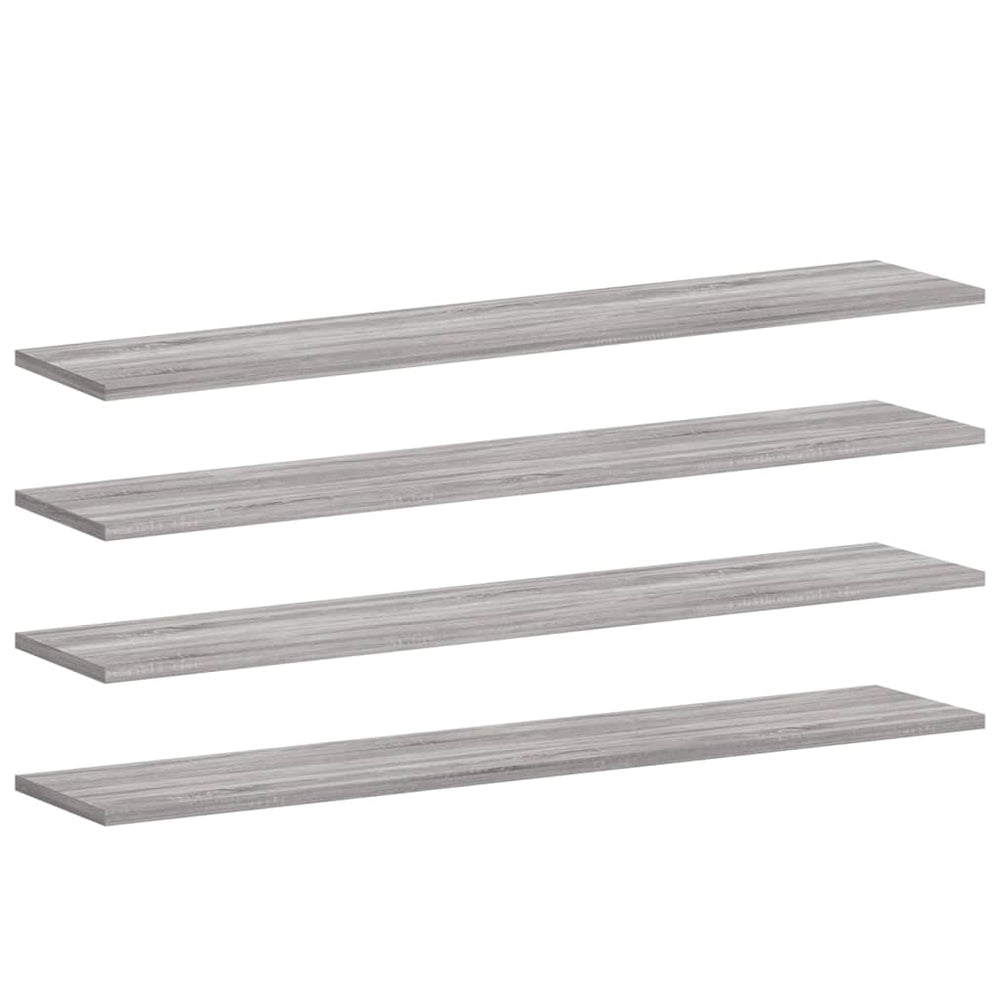 Wandregale Grau Sonoma 4er Set 100cm