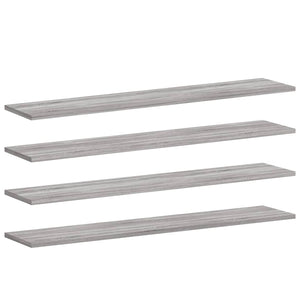 Wandregale Grau Sonoma 4er Set 100cm