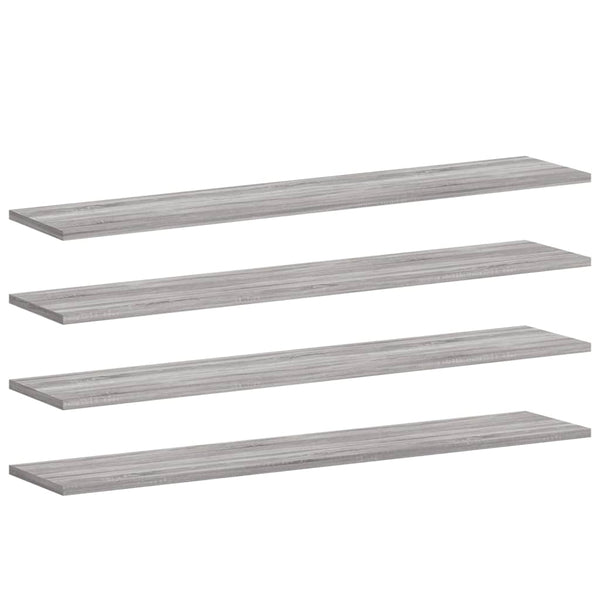 Wandregale Grau Sonoma 4er Set 100cm