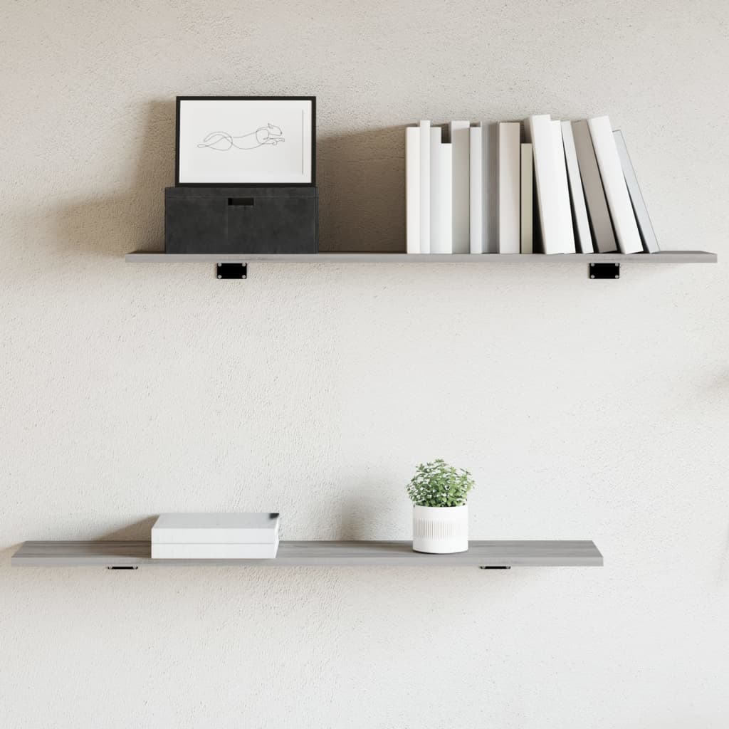 Wandregale Grau Sonoma 4er Set 100cm