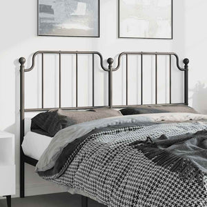 Ersatz-Kopfteil Metall Schwarz 135 cm