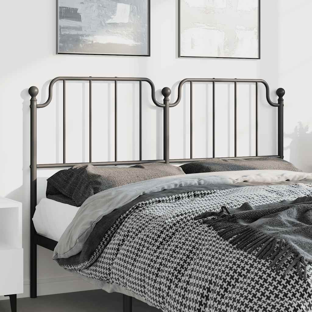 Ersatz-Kopfteil Metall Schwarz 135 cm