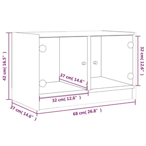 TV-Schrank Braun Eichen-Optik 68 cm