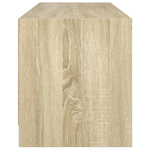 TV-Schrank Sonoma-Eiche mit Glastüren 102 cm