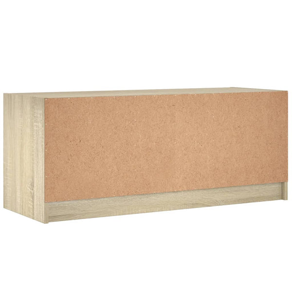 TV-Schrank Sonoma-Eiche mit Glastüren 102 cm