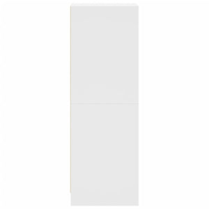 Weißes Highboard mit Glastüren 35x37x109 cm