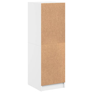 Weißes Highboard mit Glastüren 35x37x109 cm
