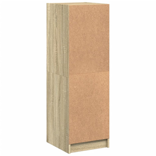 Highboard Sonoma-Eiche mit Glastüren 35x37x109 cm