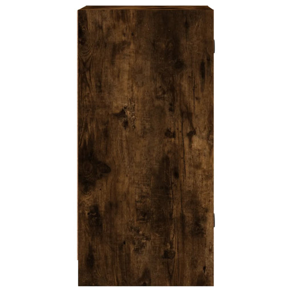 Beistellschrank Räuchereiche mit Glastüren 35x37x75,5 cm