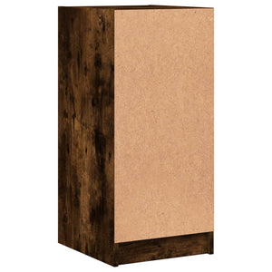 Beistellschrank Räuchereiche mit Glastüren 35x37x75,5 cm
