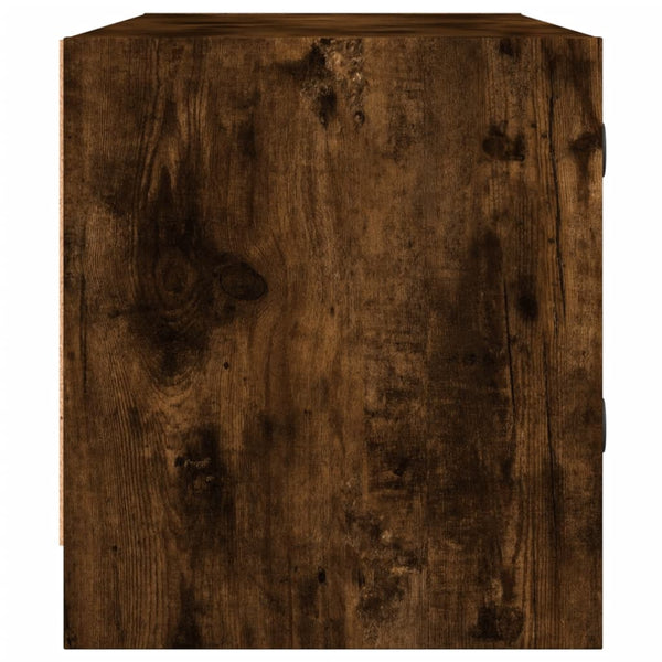 TV-Schrank Räuchereiche mit Glastüren 102 cm