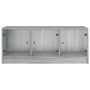 Couchtisch Grau Sonoma mit Glastüren