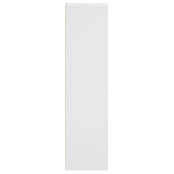 Highboard Weiß mit Glastüren 35x37x142 cm