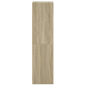 Highboard Sonoma-Eiche mit Glastüren, 142 cm