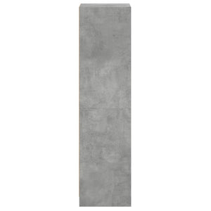 Highboard Betongrau mit Glastüren 35x37x142 cm