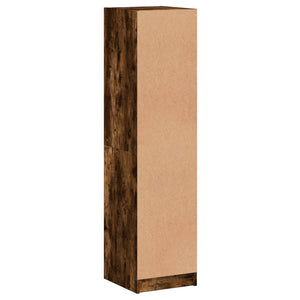 Highboard Räuchereiche mit Glastüren 35x142 cm