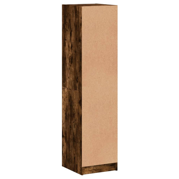 Highboard Räuchereiche mit Glastüren 35x142 cm