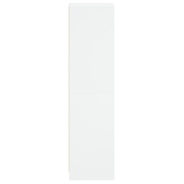 Highboard Weiß mit Glastür 35x37x142 cm