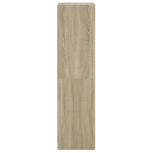 Highboard Sonoma-Eiche mit Glastür 35x37x142 cm