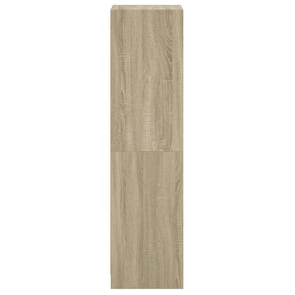 Highboard Sonoma-Eiche mit Glastür 35x37x142 cm