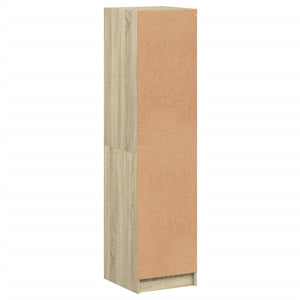 Highboard Sonoma-Eiche mit Glastür 35x37x142 cm