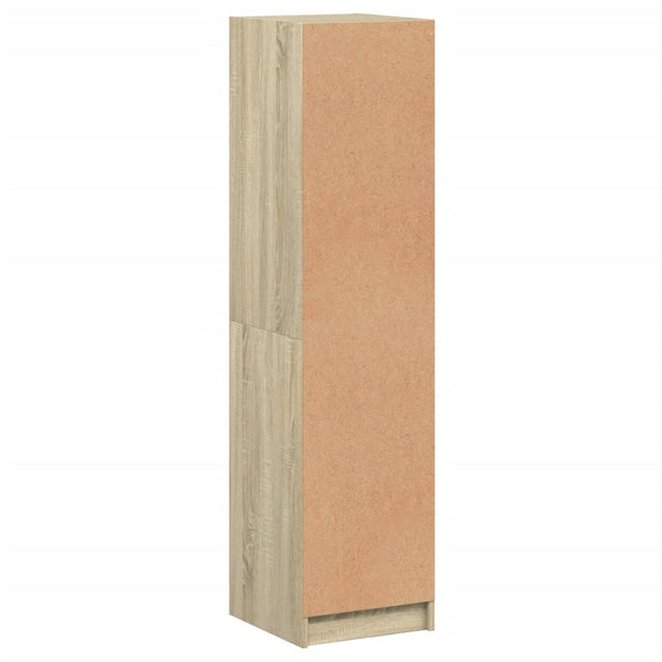 Highboard Sonoma-Eiche mit Glastür 35x37x142 cm