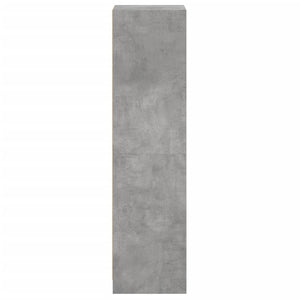 Highboard Betongrau mit Glastür 35x37x142 cm