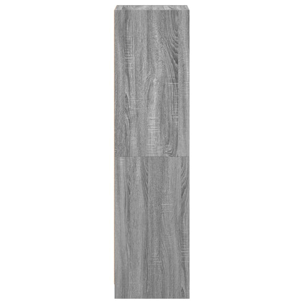 Highboard Grau Sonoma mit Glastür 35x37x142 cm