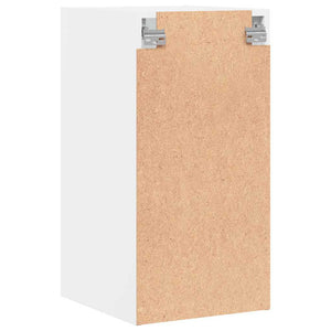 Wandschrank mit Glastüren, Weiß, 35x68,5 cm
