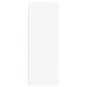 Wandschrank Weiß mit Glastüren 35x37x100 cm