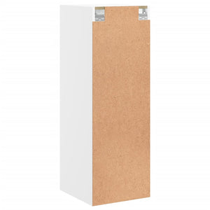 Wandschrank Weiß mit Glastüren 35x37x100 cm