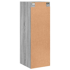 Wandschrank Grau Sonoma mit Glastüren